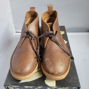 Varese Rhodes Mens Chukka Dessert Boots Men's Size 11M Lace Up Brown Leather New